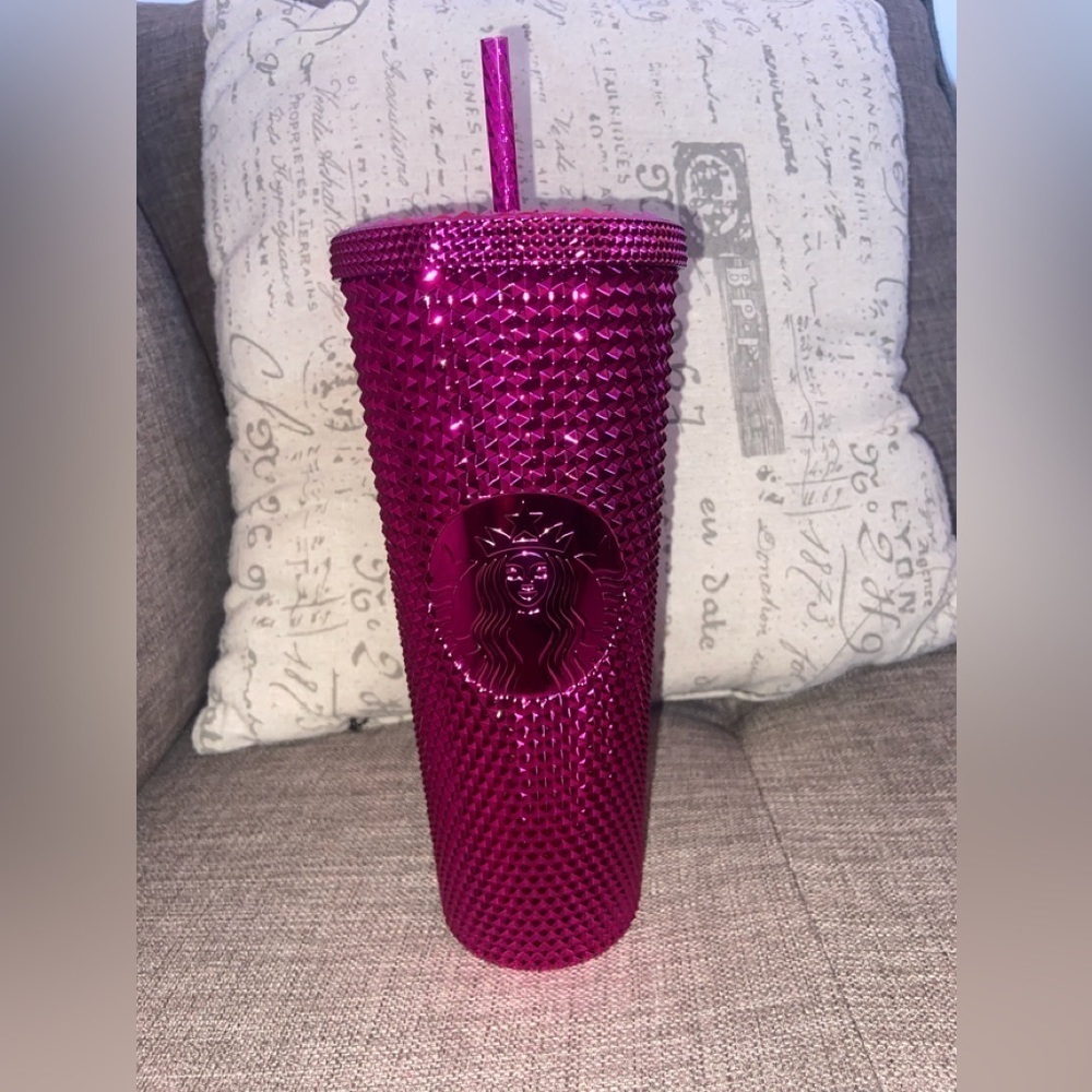 Starbucks pink chrome